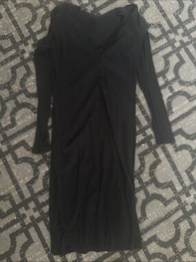 James Perse Black Long Sleeve Midi Dress- great condition- cleaning out closet